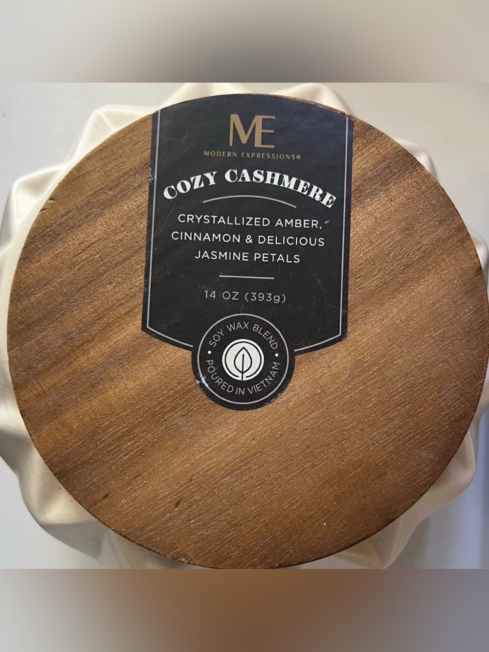 Modern Expressions Cozy Cashmere Three Wick Soy Candle Seasonal Edition 14 Oz